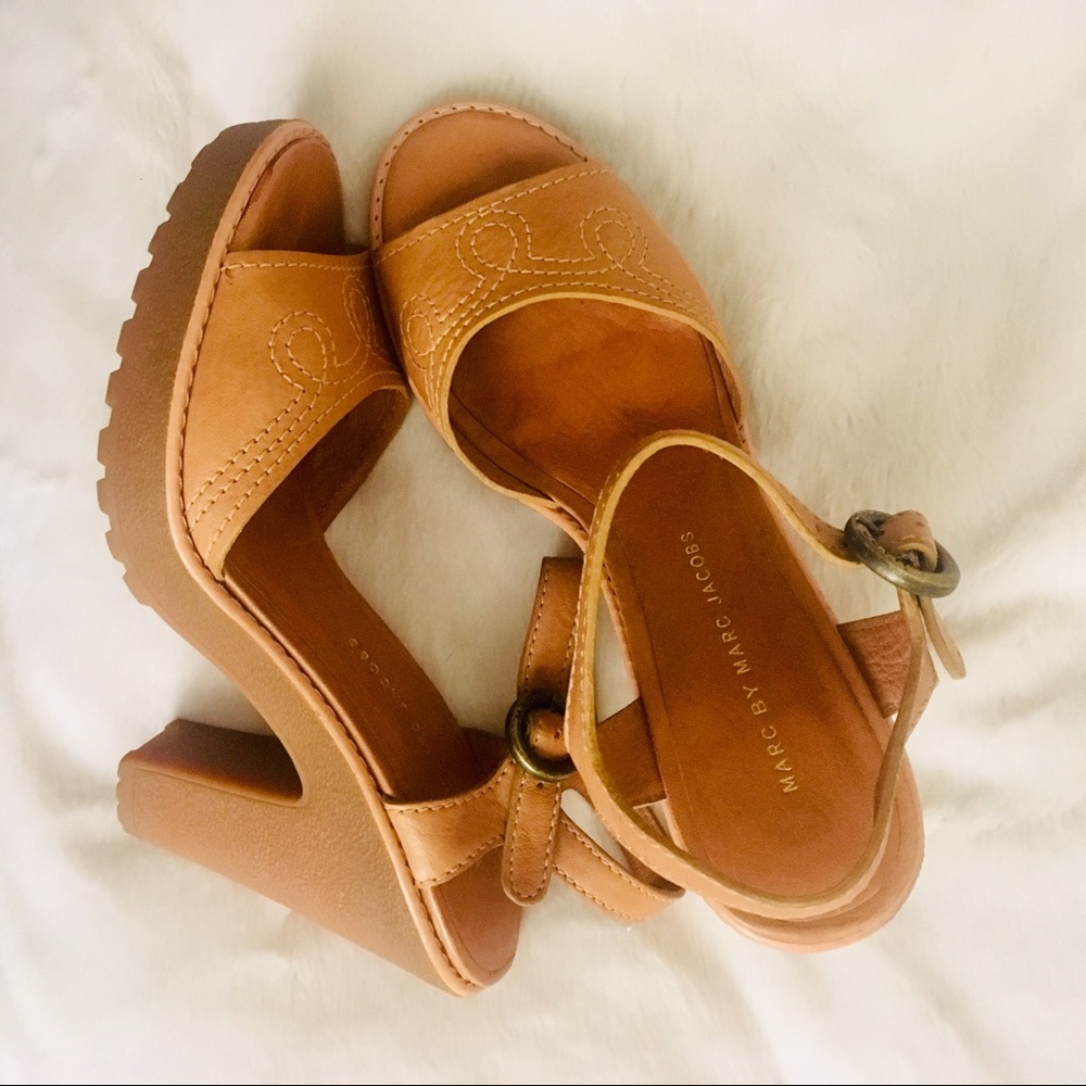 Marc Jacobs Leather Heeled Sandals